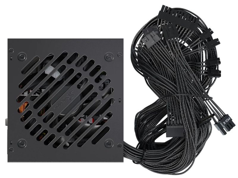 SEASONIC zdroj Core BC-750 / 750W / ATX3.1 / 120mm fan / 80PLUS Bronze ATX zdroj, 750W, ATX 3.1, PCIe 5.1, 12V-2×6 kabel, 80 PLUS Bronze, 120mm fan, S2FC, pevné kabely