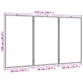 vidaXL Magnetická biela tabuľa skladacia 150x100x1,7 cm hliník