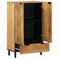 vidaXL Highboard Brown 60x33x100 cm Masívne drevo Mango