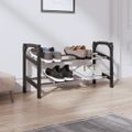 vidaXL Rozšíriteľný regál na obuv s 2 policami 119x24x37 cm