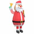 vidaXL Vianočný Santa Claus 200 LED Teplá biela 100 x 180 cm Látka