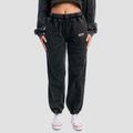 Dámske tepláky Aura Washed Black - GymBeam, veľkosť XL