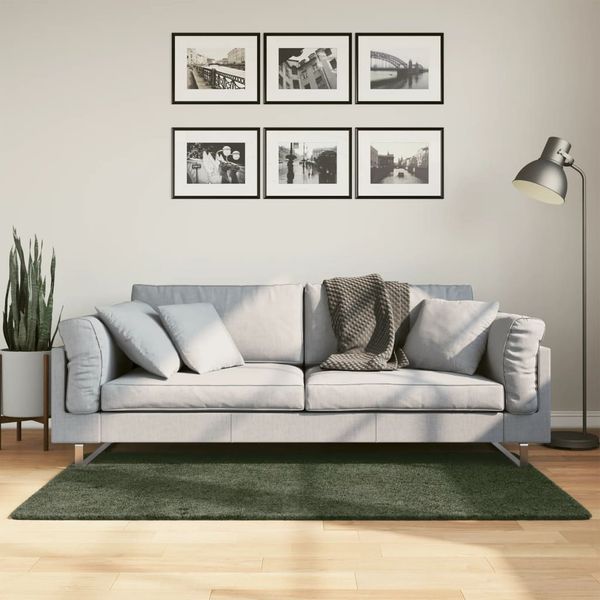 vidaXL Koberec HUARTE krátky vlas mäkký umývateľný zelený 80x150 cm