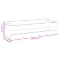 vidaXL Sprchová polica 23x6,5x6 cm, brúsená, nehrdzavejúca oceľ 304