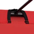 vidaXL Kempingové ležadlá 2ks 180x60x19cm, látka oxford, oceľ, červené