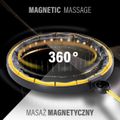 Masážna hula hoop HMS HHM21 so závažím, magnetmi a počítadlom čierna/žltá