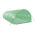 vidaXL Fóliovník s oceľovým rámom zelený 24 m² 8x3x2 m