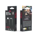Maxlife MXUC-09 lomený kábel USB - USB-C 2,0 m 3A čierny