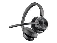 Voyager 4300 UC series - slúchadlá - náhlavné - Bluetooth - bezdrôtové, káblové - USB-C - čierna - certifikované pre Microsoft Teams, certifikované pre Zoom