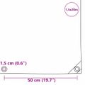 vidaXL Tarpaulin 650g / m² Hnedá 1,5 x 20 m Plátno s PVC povrchom