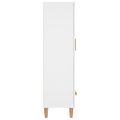 vidaXL Vysoká skrinka biela 70x31x115 cm spracované drevo