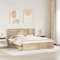 vidaXL Rám postele Sonoma 200 x 200 cm Masívne borovicové drevo