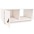 vidaXL Konferenčný stolík biely 80x50x35,5 cm borovicový masív