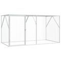 vidaXL Klietka pre vtákov Antracit 208 x 102 x 108 cm Pozinkovaná oceľ