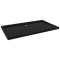 vidaXL Obdĺžniková sprchová vanička z ABS čierna 70x120 cm