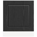 vidaXL Dvierka na umývačku Kalmar Čierny dub 60 x 1,5 x 57 cm