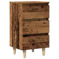 vidaXL Nočná skrinka Old Wood 40x35x69 cm Engineered Wood