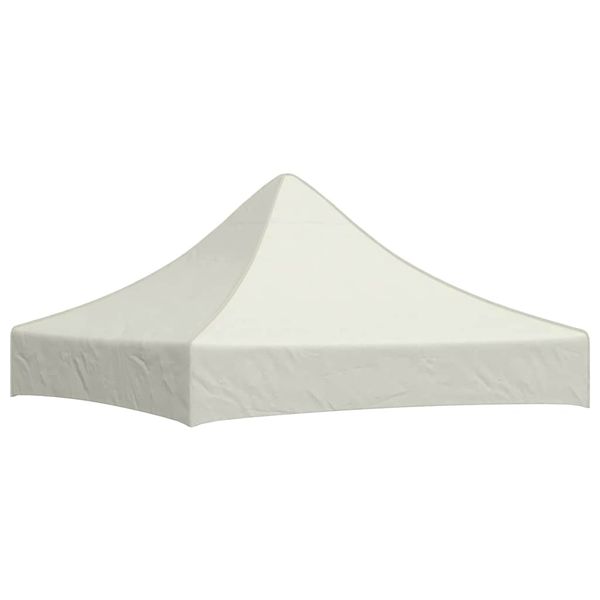 vidaXL Strecha na párty stan 2x2 m, krémová 270 g/m²