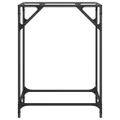 vidaXL Konzolový stolík priehľadná sklenená doska 60x35x81 cm oceľ