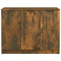 vidaXL Komoda dymový dub 90,5x30x70 cm spracované drevo