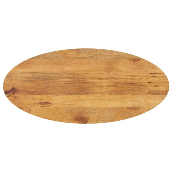 vidaXL Stolová doska 140x60x3,8 cm oválna masívny mangovník
