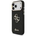 Puzdro Guess Fixed Glitter Big 4G Metal Frame pre iPhone 17 Pro Max čierne