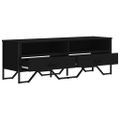 vidaXL TV stolík čierny 122x34x41 cm kompozitné drevo