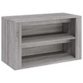 vidaXL Regál na topánky sivý sonoma 75x35x45 cm kompozitné drevo