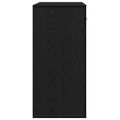 vidaXL Servírovacia skriňa Čierny dub 78 x 38 x 80 cm Kompozitné drevo