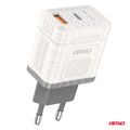 Sieťová nabíjačka Quick Charge GaN 30W USB-A + USB-C AMiO-04286