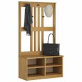 vidaXL Halový strom SANDNES 87x40x159,5 cm masívna borovica