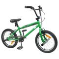 vidaXL BMX Bicykel 16 Palcov pre deti vo veku 5-8 rokov Zelená