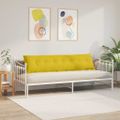 vidaXL Poduška na chrbát Žltá 200 x 50 cm Kordúrová tkanina