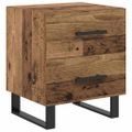 vidaXL Nočný stolík Staré drevo 40 x 35 x 47,5 cm Kompozitné drevo