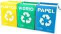 Tašky na triedený odpad SORT EASY 3 BASIC ES, 30x30x40 cm, 3 x 36 l, 3 ks SIXTOL