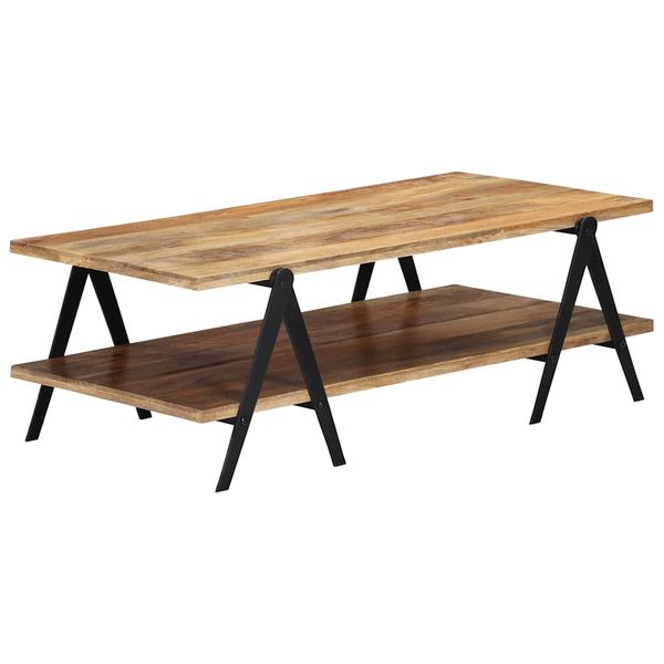 vidaXL Konferenčný stolík 115x60x40 cm masívne mangovníkové drevo