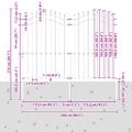 vidaXL Záhradný plot Woerden s vrchnou časťou v tvare oštepu čierny 240x175 cm oceľový
