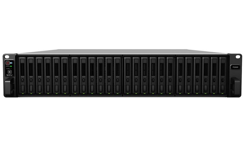 Synology FS3600 Flash Station Sietové úložisko NAS, Xeon D-1567, 1x 16GB ECC RAM, 24x SAS/SATA, 2x 10Gb LAN, 4x 1Gb LAN, 1x PCIe, redund. zdroj, rack 2U