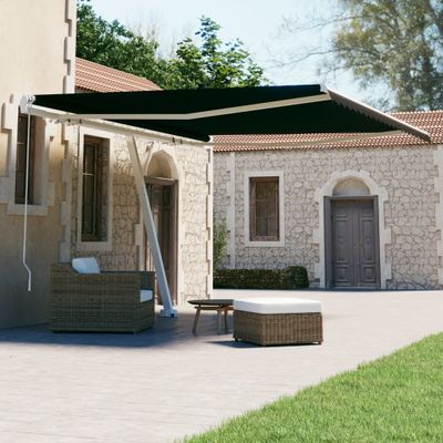 vidaXL Voľne stojaca ručne zaťahovacia markíza 400x300 cm, antracitová
