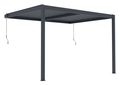 Bioklimatická pergola G21 Trenton 4x3 m, antracitová hliníková