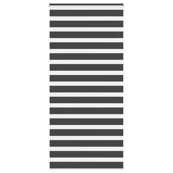 vidaXL Zebra roleta čierna 110x230 cm šírka látky 105,9cm polyester
