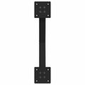 vidaXL Nohy konferenčného stolíka v tvare X, 2 ks, čierne, 50 x (30-31) cm, oceľové