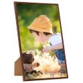 vidaXL Fotorámiky na stenu alebo stôl 10 ks bronzové 15x21 cm MDF