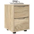 vidaXL Nočné stolíky 2 ks Sonoma dub 30,5 x 30 x 43 cm