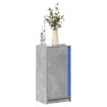 vidaXL Komoda s LED betónová sivá 42,5x34x85 cm kompozitné drevo