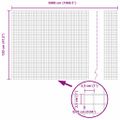 vidaXL Zvarený drôtený plot 5000 x 120 cm Zelená