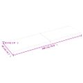 vidaXL Kúpeľňová doska 180x50x(2-4) cm neošetrený masív