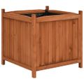 vidaXL Vyvýšené záhony 2 ks 50x50x50 cm jedľový masív