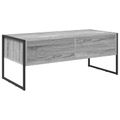 vidaXL Konferenčný stolík Sivý Sonoma 100 x 46 x 40 cm