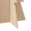 vidaXL Drevený vianočný stromček 112 cm masívna borovica